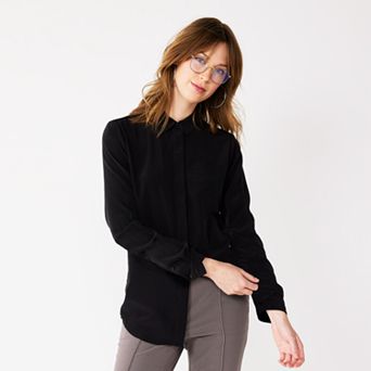 Petite Nine West Drapey Shirt