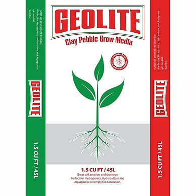 Geolite GMGC45L Gardening PH Neutral Draining Clay Pebbles, 45 Pound Bag, Gray