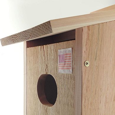 Woodlink WD1 Wood Duck Nesting House Box with 4 x 3-Inch Oval Entrance Hole