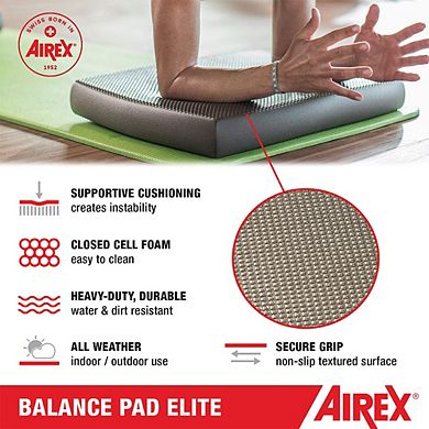 Airex Elite Home Gym Physical Therapy Workout Yoga Exercise Foam Balance Pad