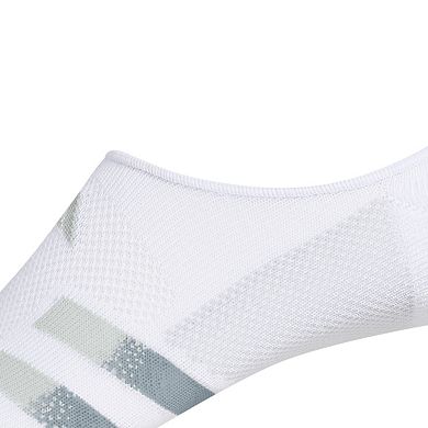 Men's adidas 3-pack Superlite Stripe 3 Super No-Show Socks