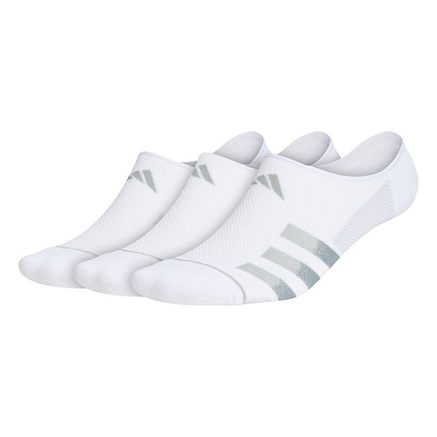 Men's adidas 3-pack Superlite Stripe 3 Super No-Show Socks