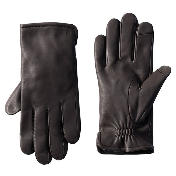 Men's Lands' End Cashmere-Lined EZ Touch Leather Gloves