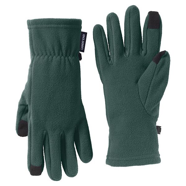Men's Lands' End T100 Fleece EZ Touch Gloves