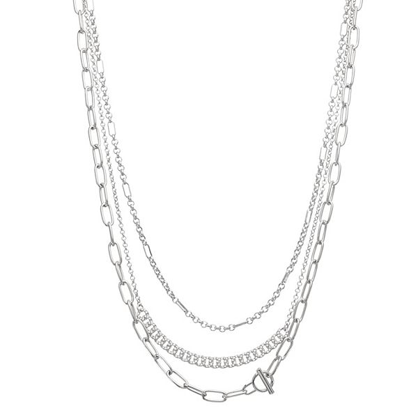 Kohls mens hot sale silver necklace