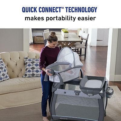 Graco Pack 'n Play Quick Connect Portable Bassinet Playard