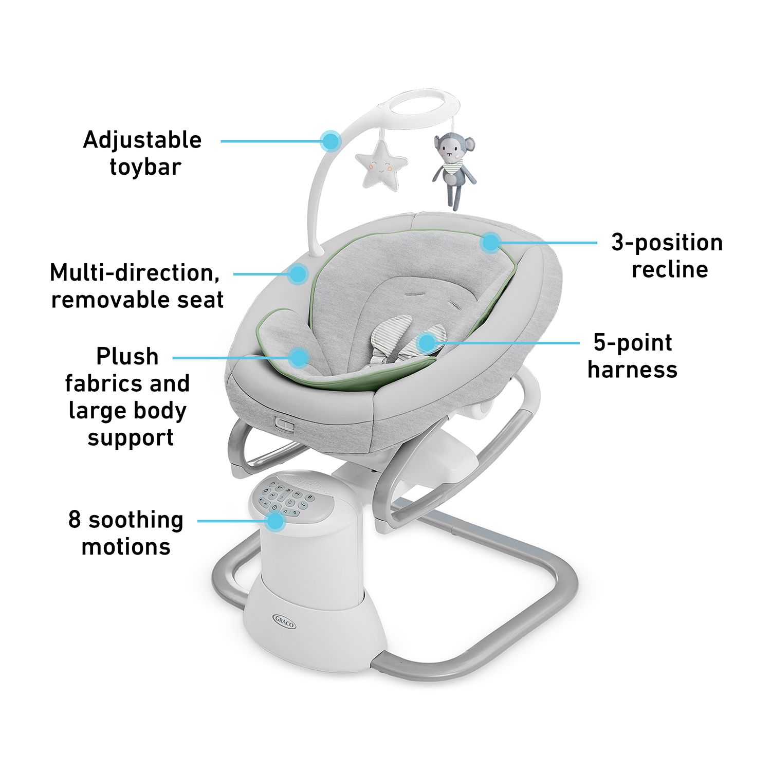 Graco Soothe My Way Swing with Removable Rocker (missing PCs)