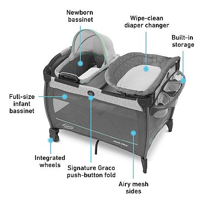 Graco Pack n Play Close2Baby Bassinet Playard