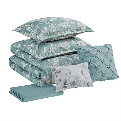 Madison Park Jeanie 6-Piece Comforter Set With Coordinating Pillows