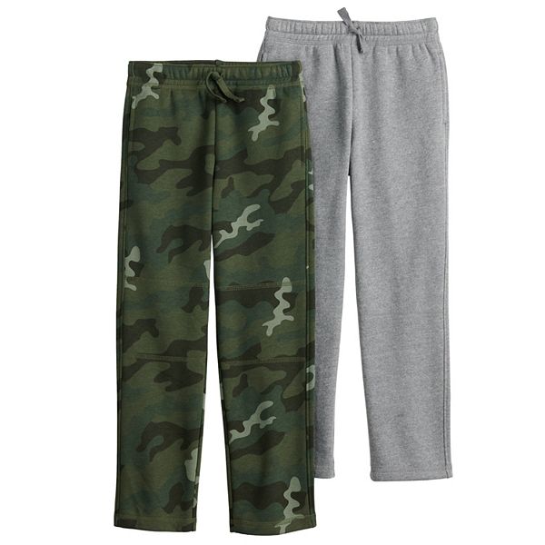 Boys 4 12 Jumping Beans 2 Pack Fleece Open Leg Pants