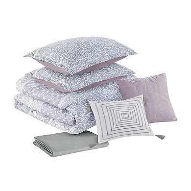 Madison Park Bree 6-Piece Comforter Set With Coordinating Pillows