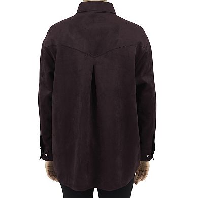 Women's Fleet Street Faux-Suede Shacket