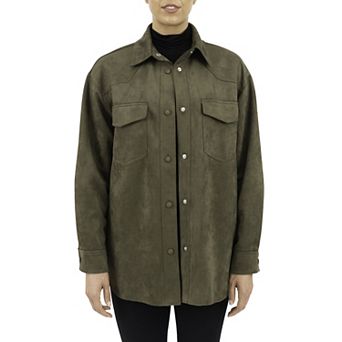 Women's Fleet Street Faux-Suede Shacket
