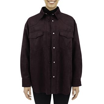 Women's Fleet Street Faux-Suede Shacket