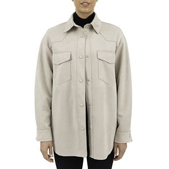 Women's Fleet Street Faux-Suede Shacket
