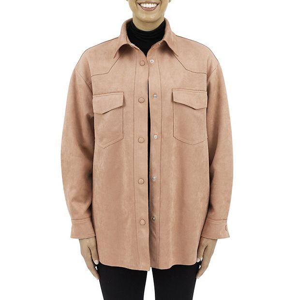 Women's Fleet Street Faux-Suede Shacket