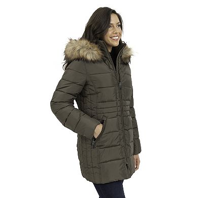 Women's Fleet Street Faux-Fur Hood Puffer Coat