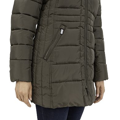 Women's Fleet Street Faux-Fur Hood Puffer Coat