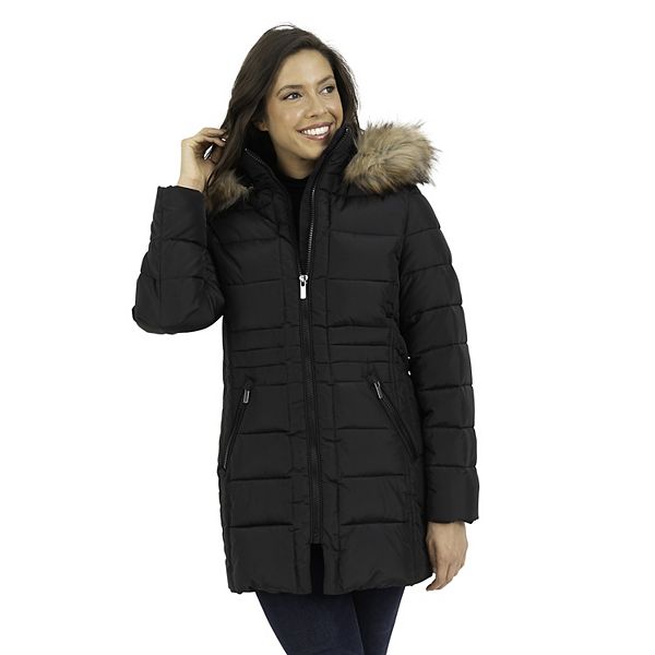 Women's Fleet Street Faux-Fur Hood Puffer Coat