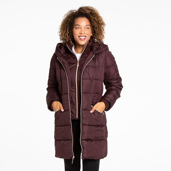 zip front puffer jacket