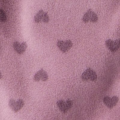 Baby Girl Carter's Heart Print DreamPlush Long Sleeve Snug Fit