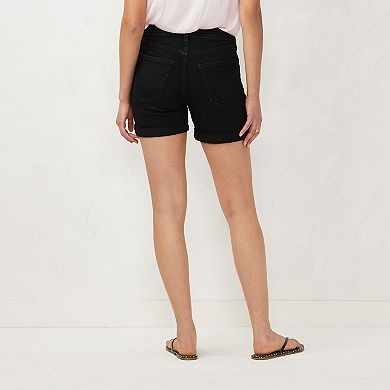 Women's LC Lauren Conrad Cuffed High-Waist Jean Shorts