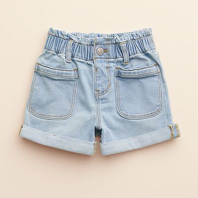 Baby Toddler Girl Little Co. by Lauren Conrad Paper Bag Waist Denim Shorts