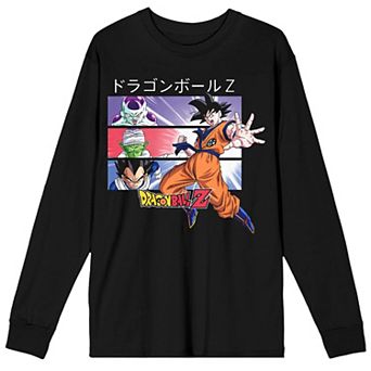 Men's Dragon Ball Z Anime Collage Long Sleeve Tee