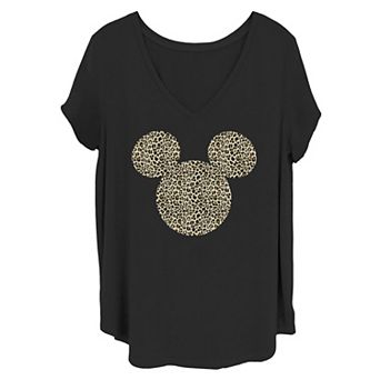 Juniors' Plus Disney Mickey Animal Ears Tee