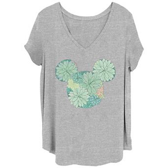 Disney's Mickey Mouse Juniors' Plus Succulents Tee