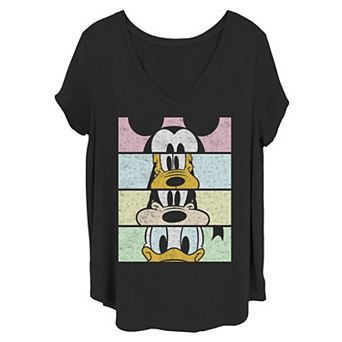 Juniors' Plus Disney Mickey Crew Crop Boxed Up Tee
