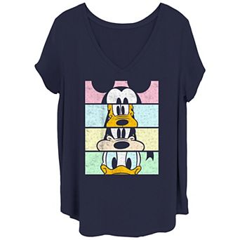 Juniors' Plus Disney Mickey Crew Crop Boxed Up Tee