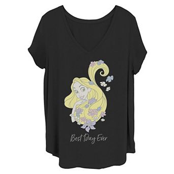 Disney's Tangled Juniors' Plus Drawing Best Day Ever Tee