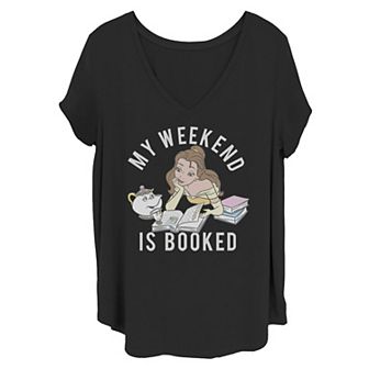 Juniors' Plus Disney Beauty And The Beast Belle My Weekend Is Booked Tee