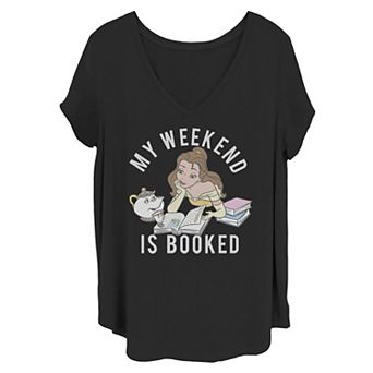 Juniors' Plus Disney Beauty And The Beast Belle My Weekend Is Booked Tee