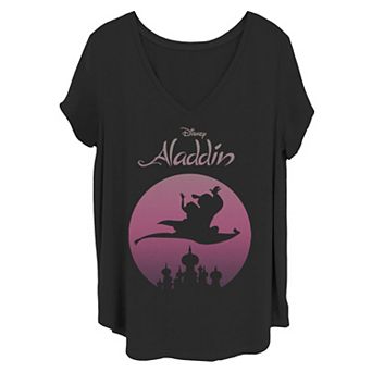 Juniors' Plus Size Disney's Aladdin & Jasmine Vintage Tee