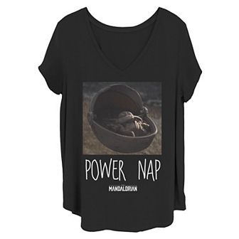 Juniors' Plus Size Star Wars The Mandalorian The Child Power Nap Tee
