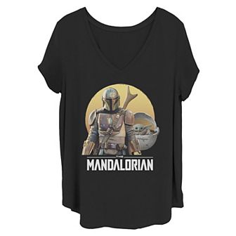 Juniors' Plus Size Star Wars The Mandalorian Team Members Poster Tee