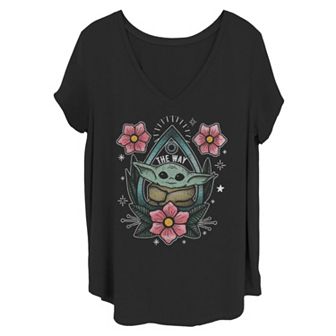 Juniors' Plus Size Star Wars Planchette Child Portrait Tee