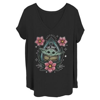 Juniors' Plus Size Star Wars Planchette Child Portrait Tee