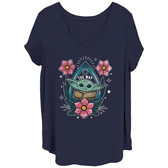 Juniors' Plus Size Star Wars Planchette Child Portrait Tee