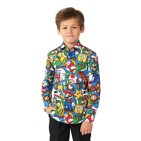 Boys store mario shirt