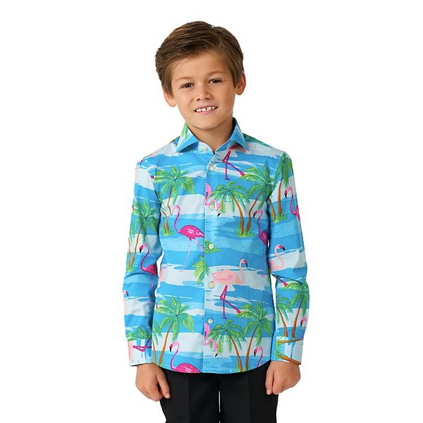 Tampa Bay Rays Flamingo Button Up Shirt - Limotees