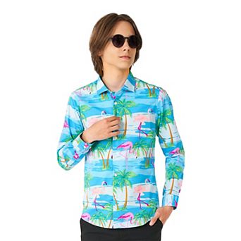 Boys 10-16 OppoSuits Flaminguy Tropical Shirt