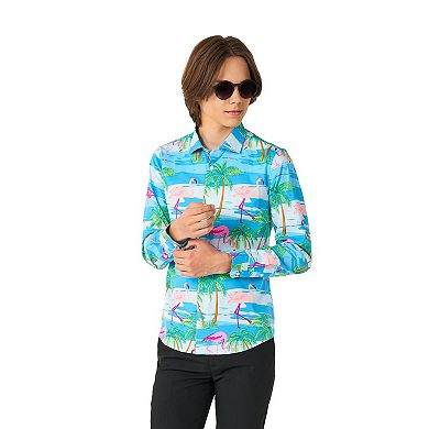Boys 10-16 OppoSuits Flaminguy Tropical Shirt