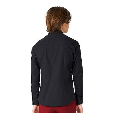 Boys 10-16 OppoSuits Black Knight Button Down Shirt