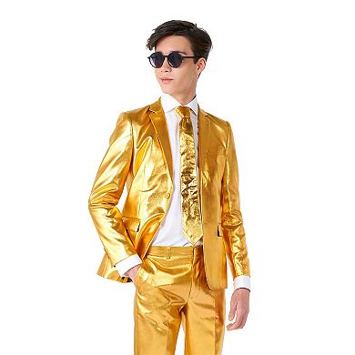 Boys 10-16 OppoSuits Gold Metallic 3-Piece Party Suit
