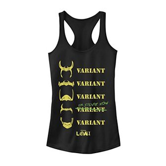 Juniors' Marvel Loki Variant Sylvie Quote Racerback Tank Top