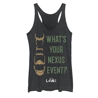 Juniors' Marvel Loki What's Your Nexus Event? Racerback Tank Top