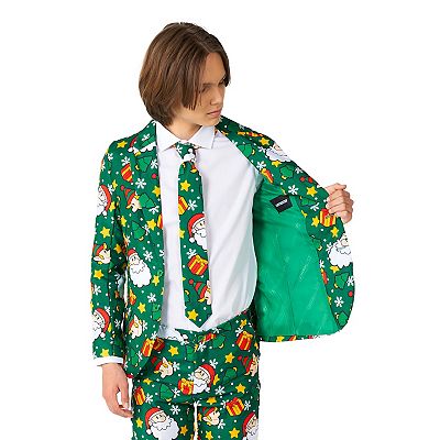 Boys 4 16 Suitmeister Santa Elves Green Christmas Suit Jacket Pants Tie Set